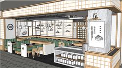 火锅店SU模型