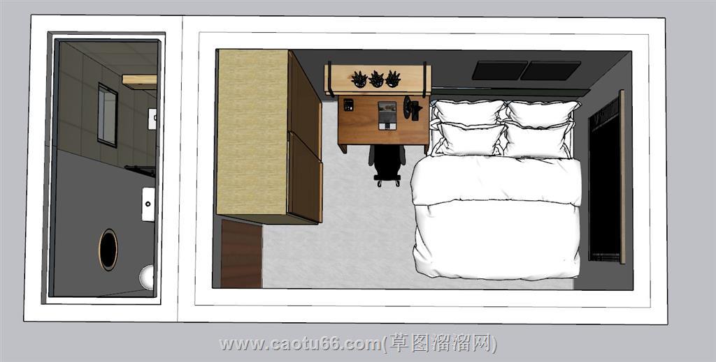 单身公寓住宅SU模型