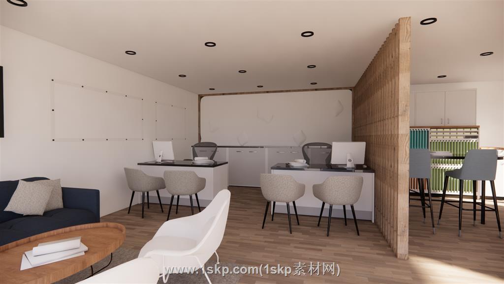 物业办公室SU模型