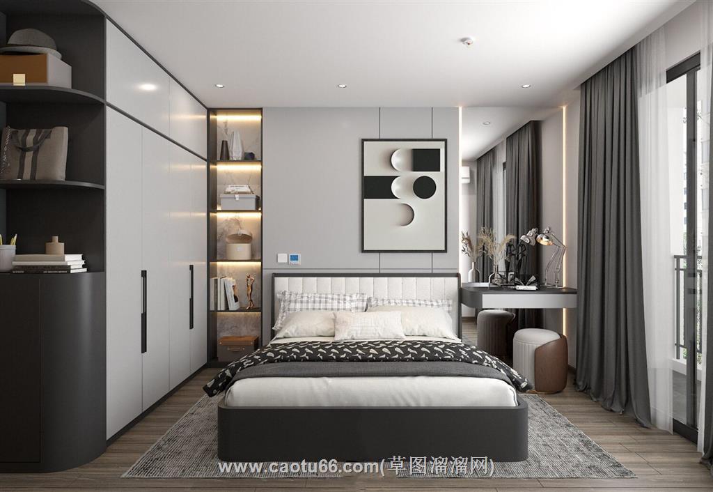 卧室房间SU模型