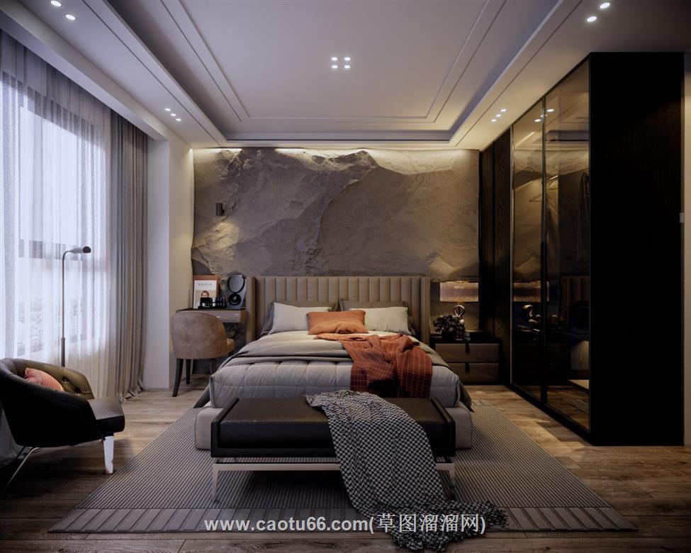 卧室房间SU模型