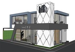 工作室办公室SU模型