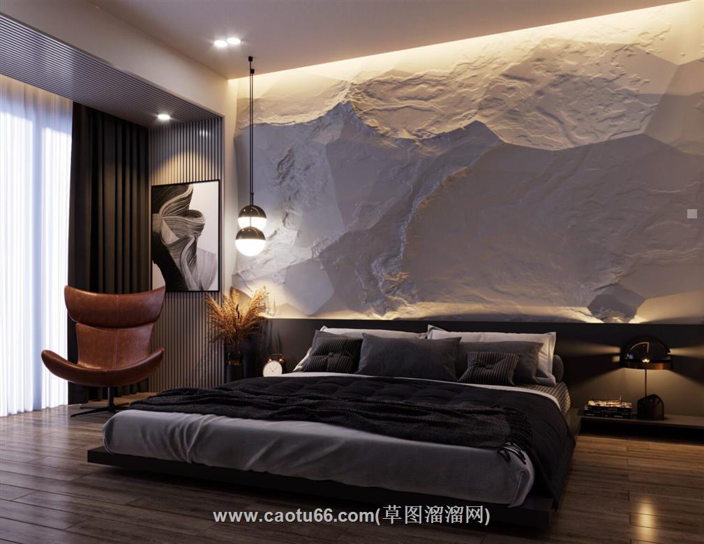 卧室房间SU模型