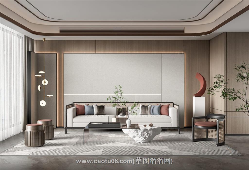 客厅沙发SU模型