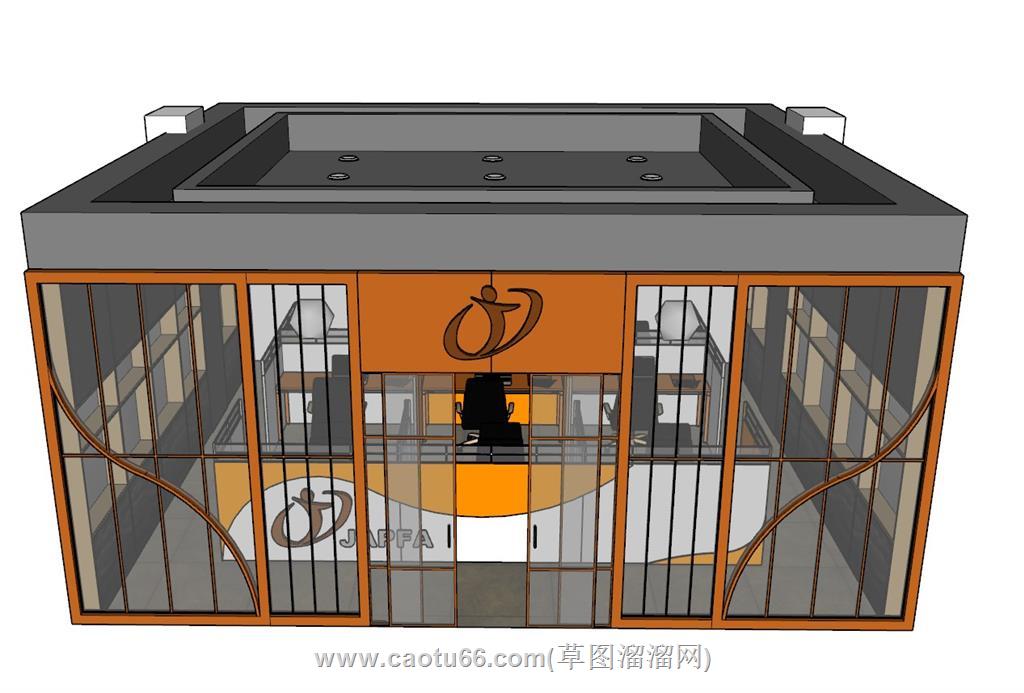 职工办公区办公室SU模型