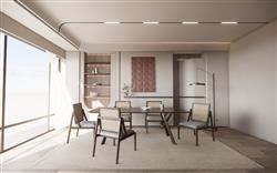 侘寂餐厅SU模型