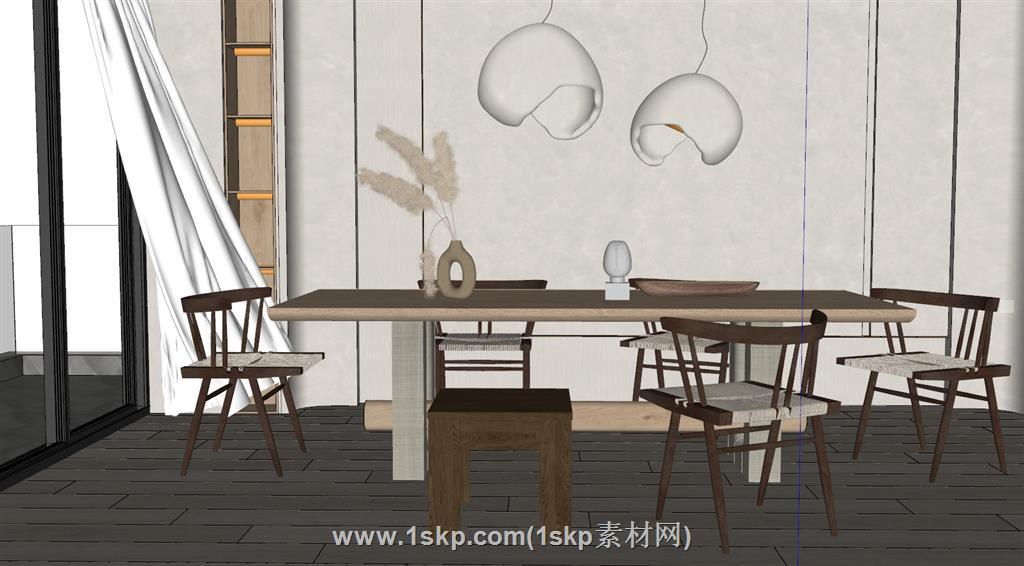 餐桌椅SU模型