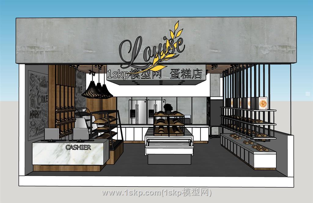 蛋糕店SU模型