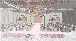 婚庆婚礼会场SU模型