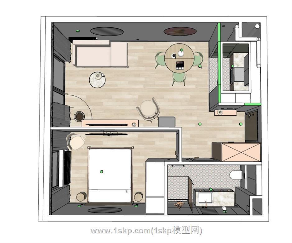 公寓家装SU模型