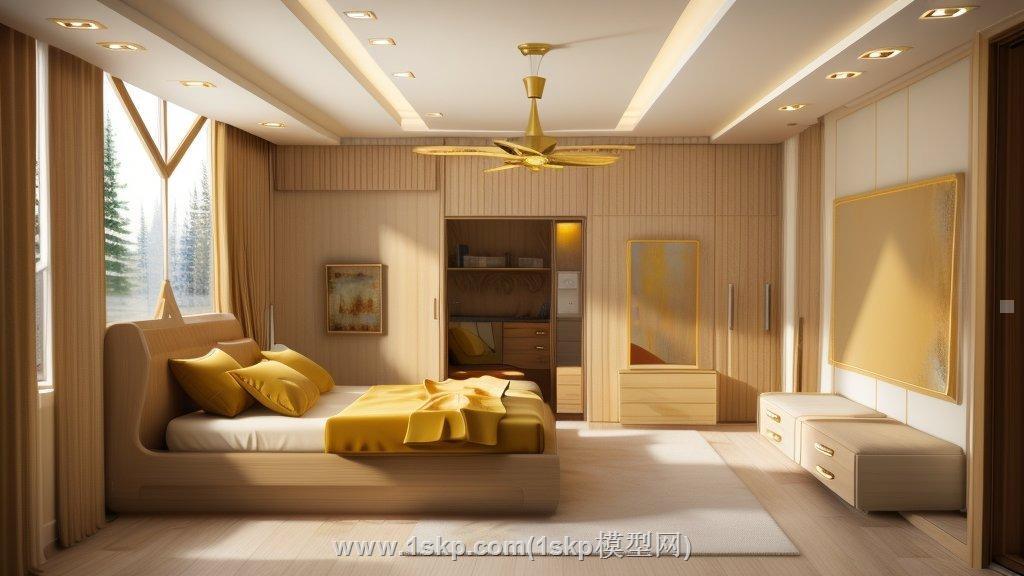 卧室房间SU模型