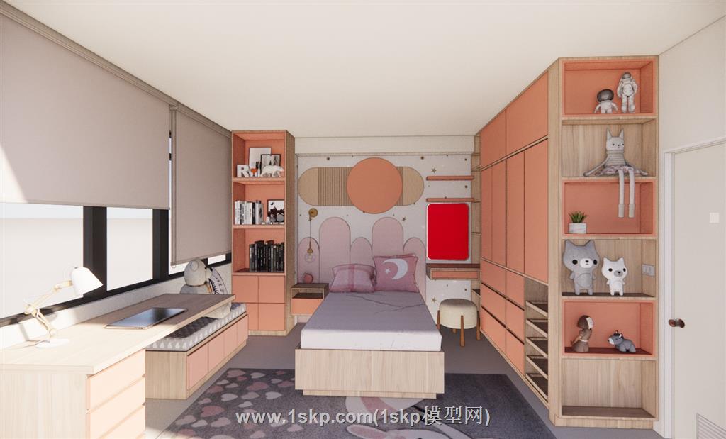 儿童房玩具SU模型