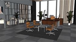公司办公室SU模型