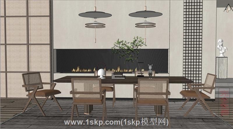 日式风格茶室茶桌