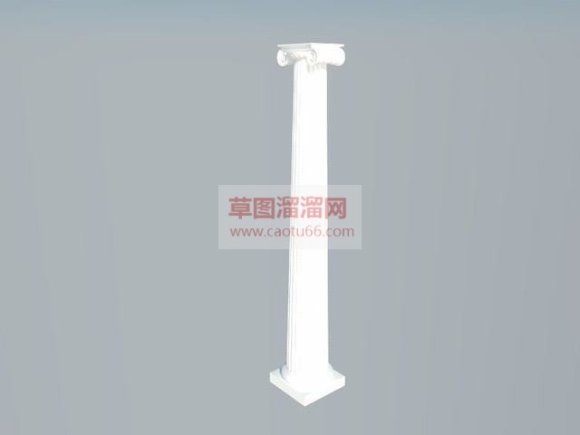 石柱罗马柱柱子SU模型