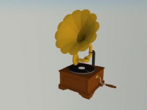留声机乐器SU模型