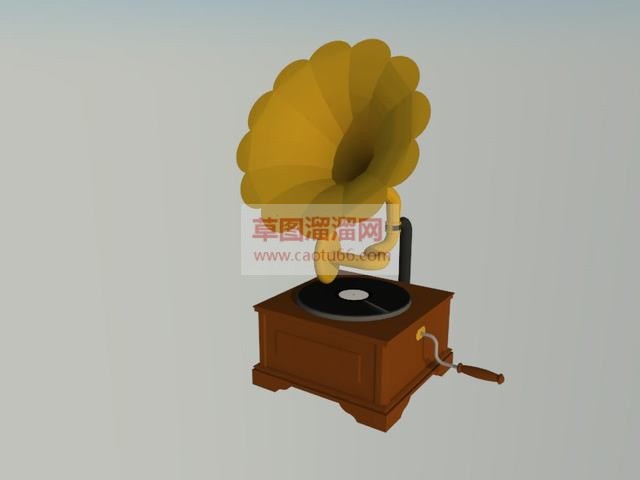 留声机乐器SU模型