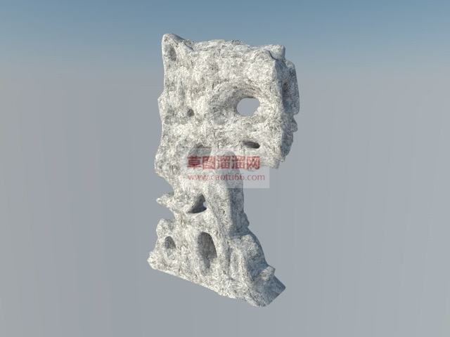 珊瑚石置石头SU模型