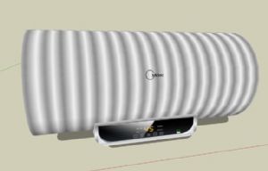 美的电热水器SU模型 免费sketchup模型下载