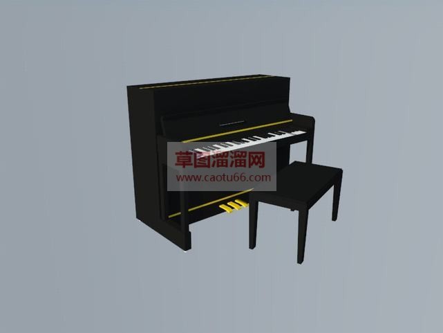 草图大师钢琴SU模型