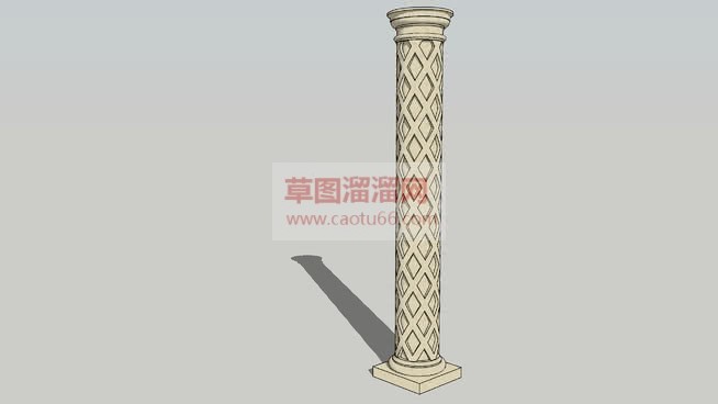 免费罗马柱石SU模型