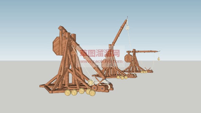 攻城器械投石SU模型