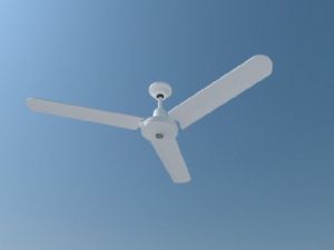 白色吊扇免费SU模型