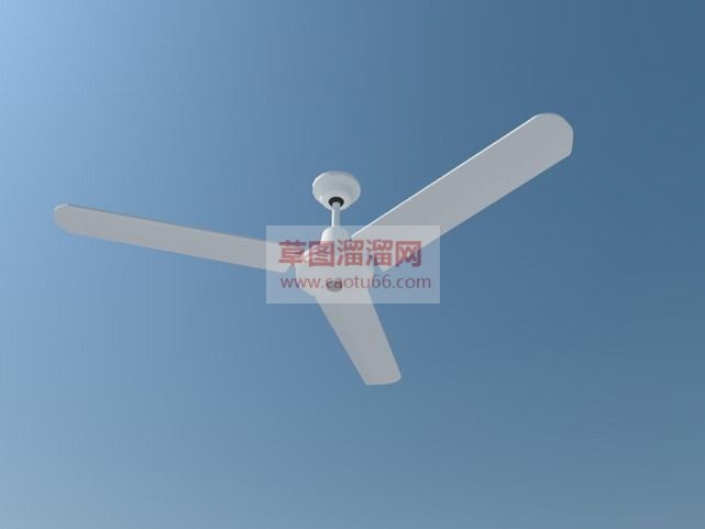 白色吊扇免费SU模型