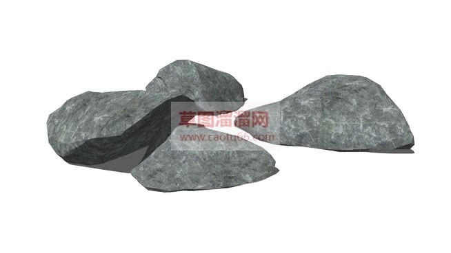 草图大师石头SU模型