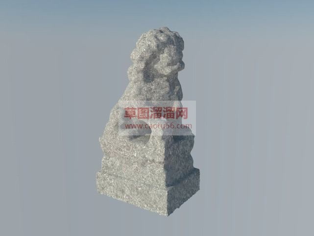 欧洲石狮子免SU模型