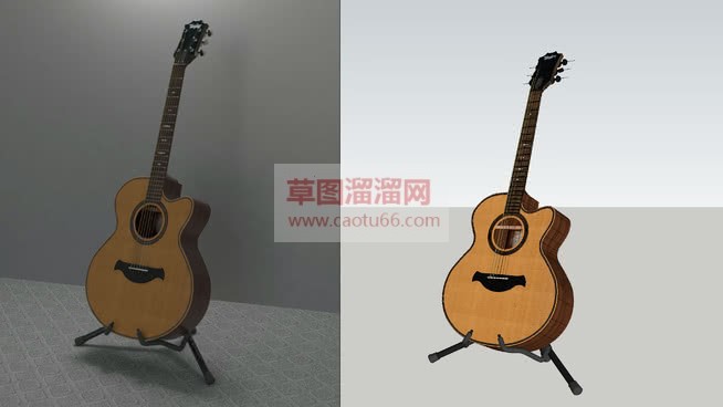 琴架木吉他免SU模型
