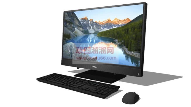 戴尔一体机电SU模型