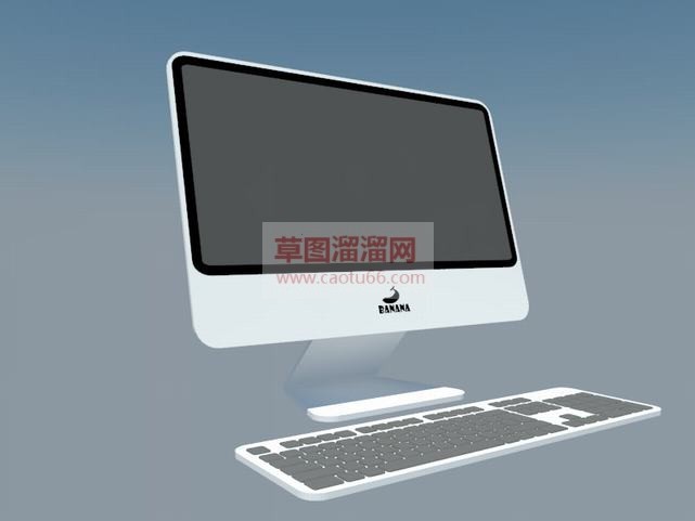 一体机电脑的SU模型