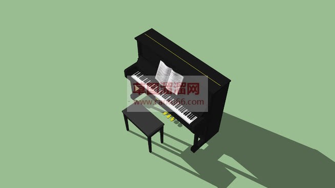 家居钢琴免费SU模型