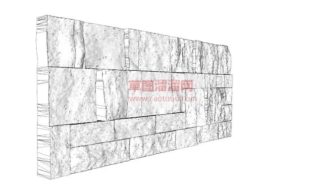 石墙免费SU模型