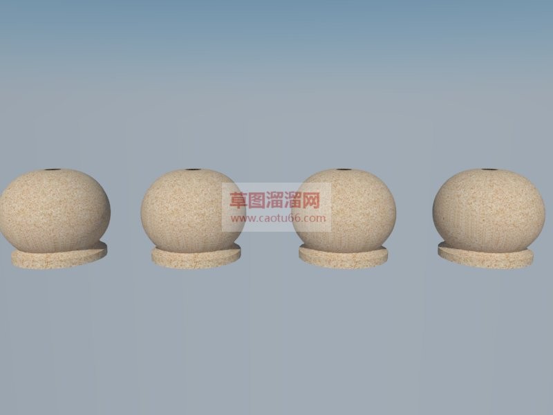 挡车石SU模型