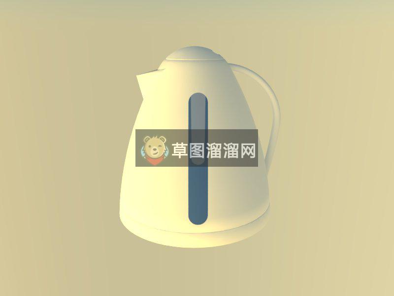 电热烧水壶热水壶SU模型