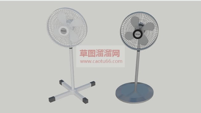 落地扇电风扇SU模型