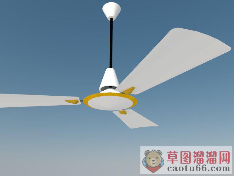 现代吊扇风扇SU模型