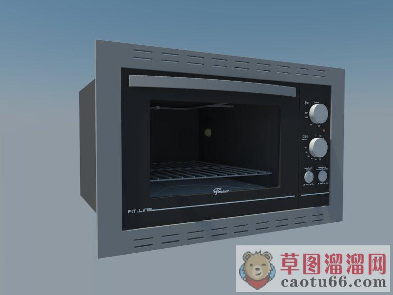 微波炉烤箱SU模型