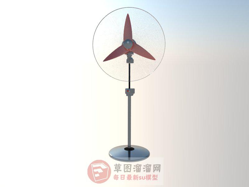 落地扇电扇风扇SU模型
