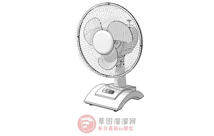 风扇鸿运扇SU模型
