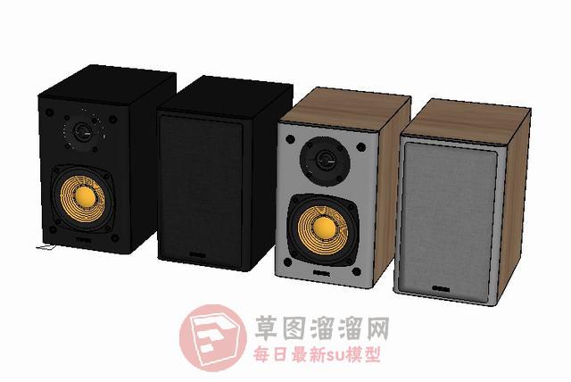音响喇叭SU模型