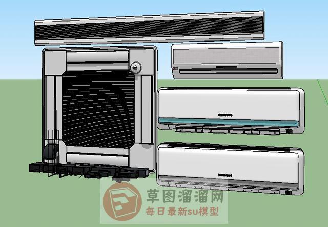空调挂式空调中央空调SU模型
