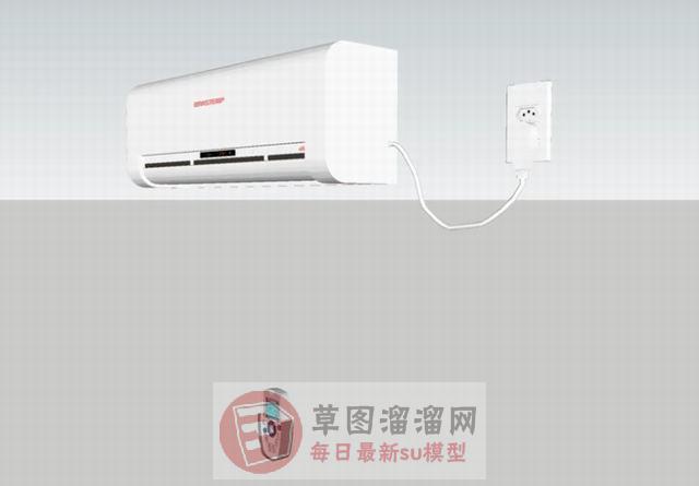 室内挂式空调SU模型