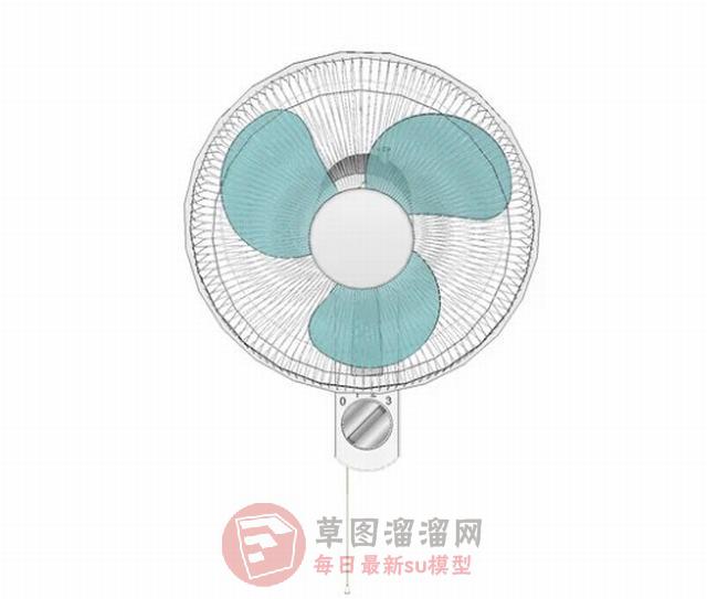 壁扇风扇电扇SU模型