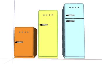 冰箱家电SU模型