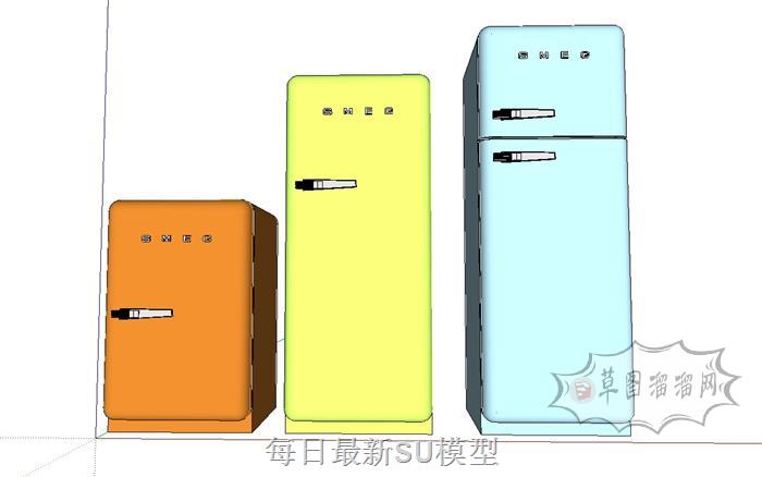 冰箱家电SU模型