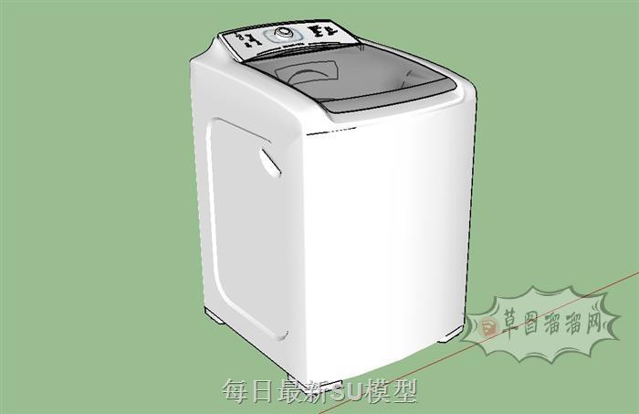洗衣机老式翻盖SU模型