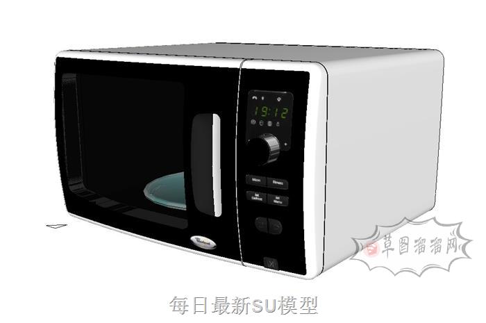 微波炉光波炉家电SU模型